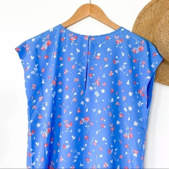 Joie Coreen Floral Tiered Dress in Blue size M Medium - Picture 8 of 11